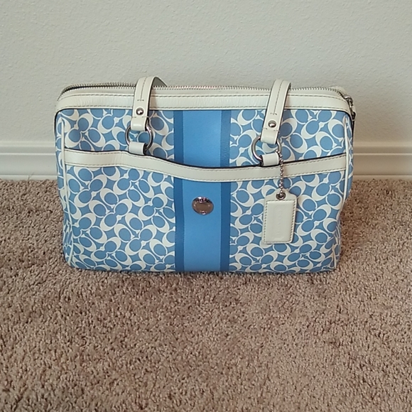 Coach Handbags - Coach Chelsea Heritage Signature Logo Satchel